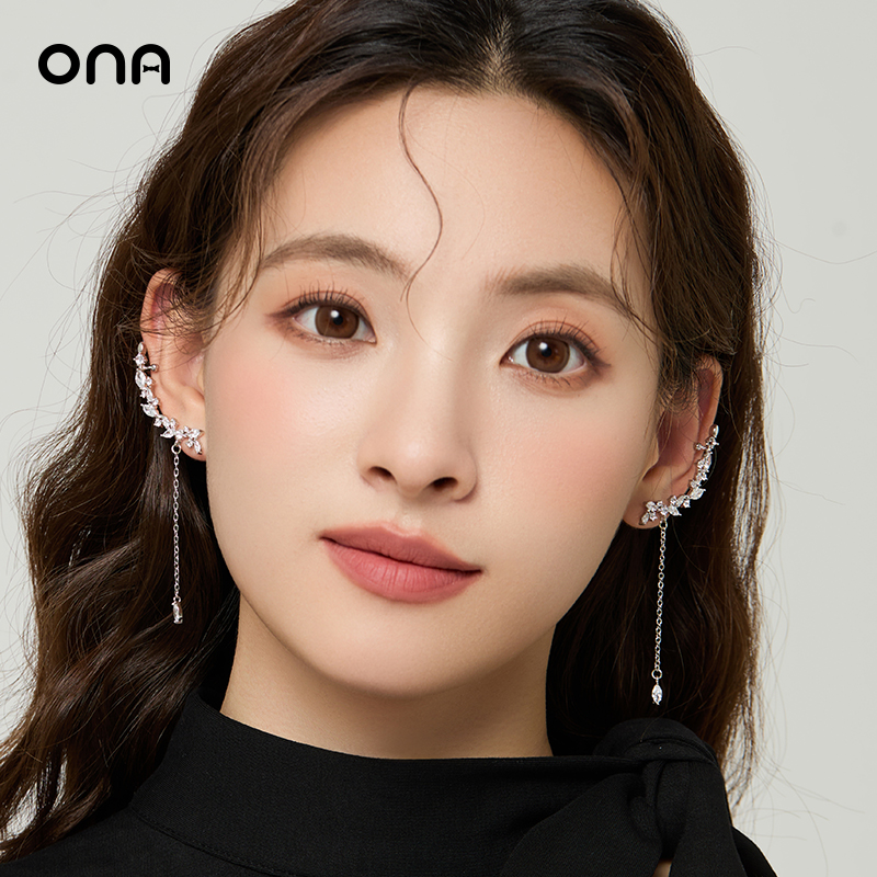 ona森系流苏耳环耳骨夹一体耳饰