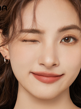 ona麻花圈圈耳环女999足银耳扣日常通勤百搭款耳坠精致少女感耳饰