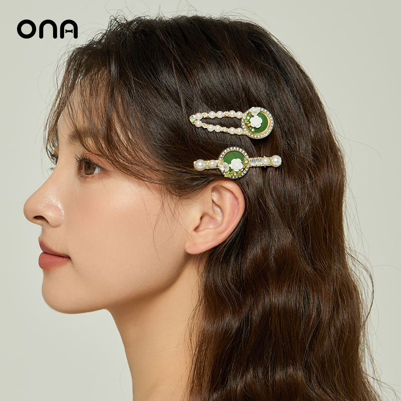 ona花朵轻奢气质高级感发饰女