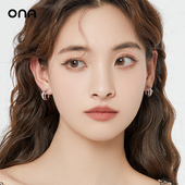 ona星芒半圆圈圈耳环女小众设计轻奢高级感耳坠冷淡风甜酷耳饰品