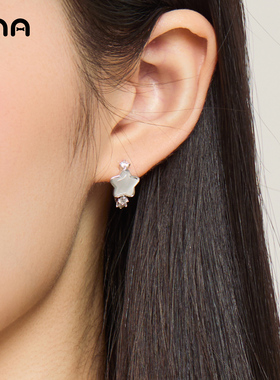 ona星星耳环耳扣女精致轻奢高级感耳坠甜美少女小巧小清新耳饰品