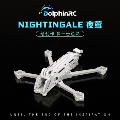 海豚模型夜莺机架5寸花飞