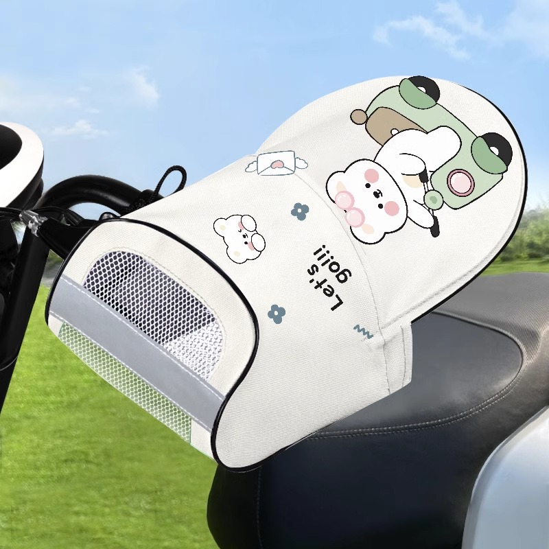 夏季电动车防晒手套薄款透气护手