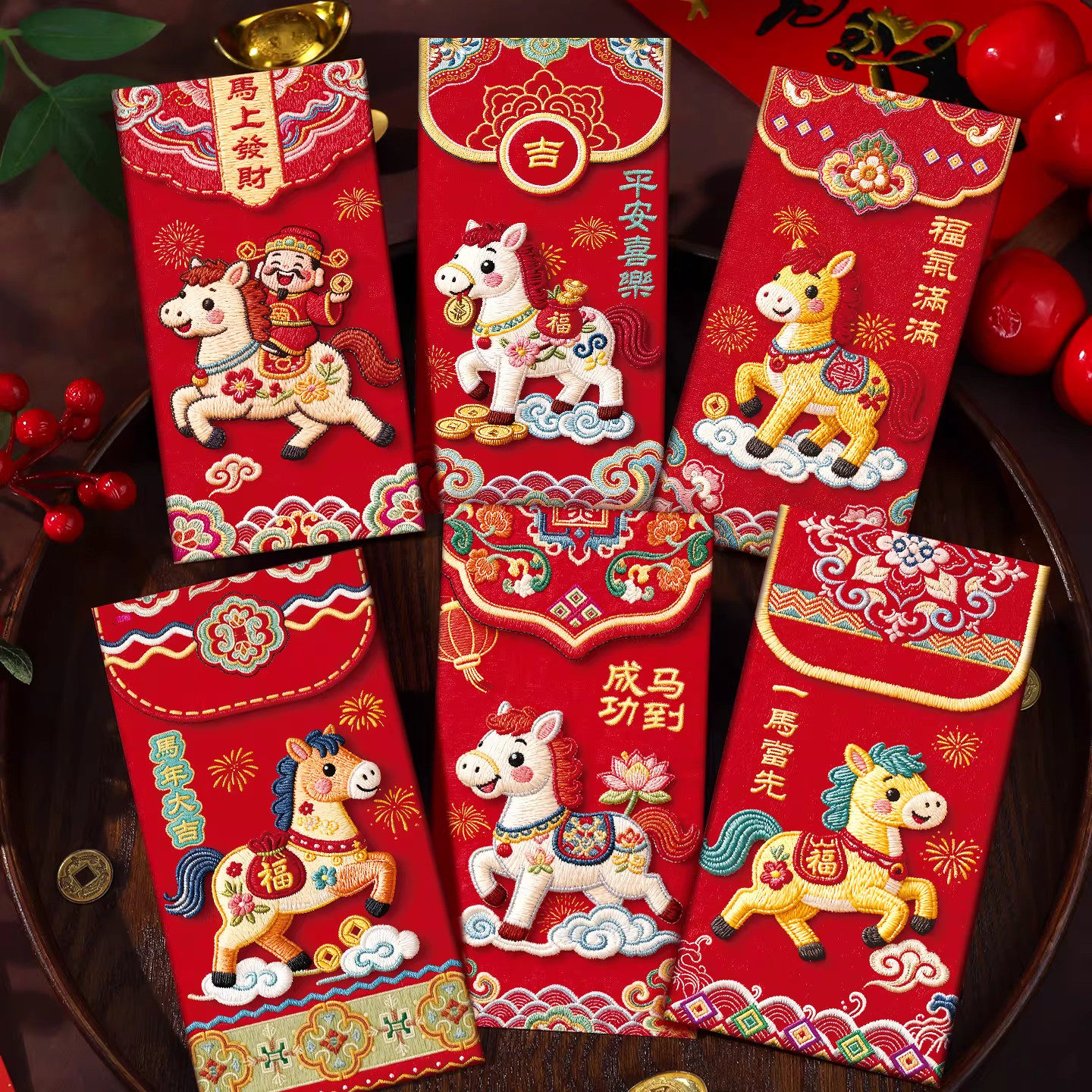 新年红包袋2026马年新款利是封创意卡通可爱儿童春节过年压岁钱包,节庆用品/礼品,创意礼盒/礼品套组,淘宝优惠券,粉丝福利购,淘宝优惠卷