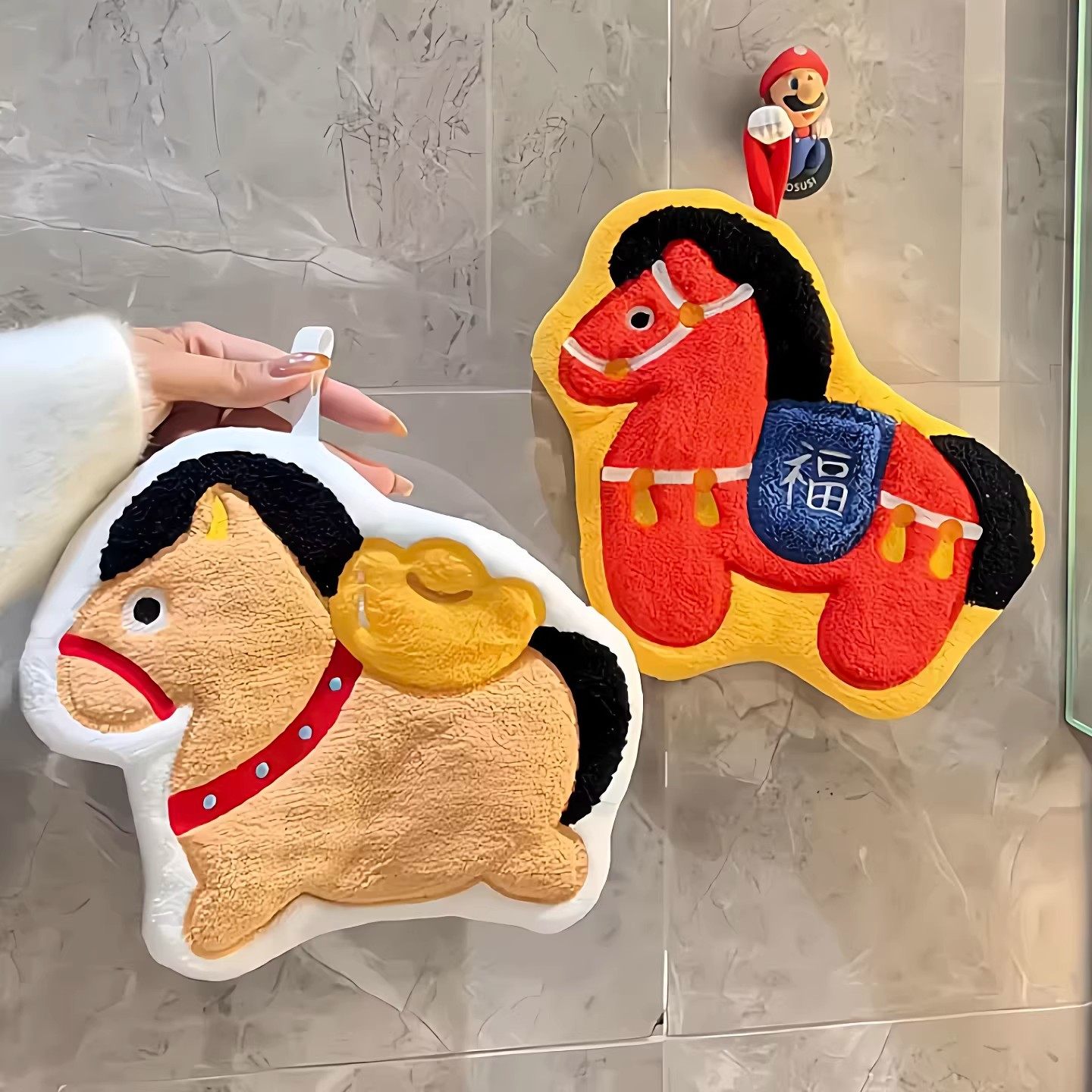 新年马上有福擦手巾厨房吸水手帕卫生间毛巾新中式擦手布马年手绢,家庭/个人清洁工具,厨房擦手巾,淘宝优惠券,粉丝福利购,淘宝优惠卷