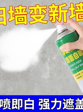 墙面自喷漆墙壁修复家用白色乳胶漆修补膏补墙漆去污粉刷旧墙翻新