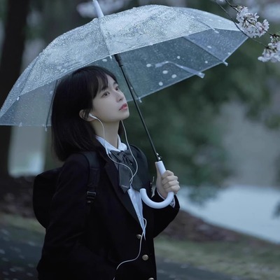 透明雨伞长柄手动高颜值韩系