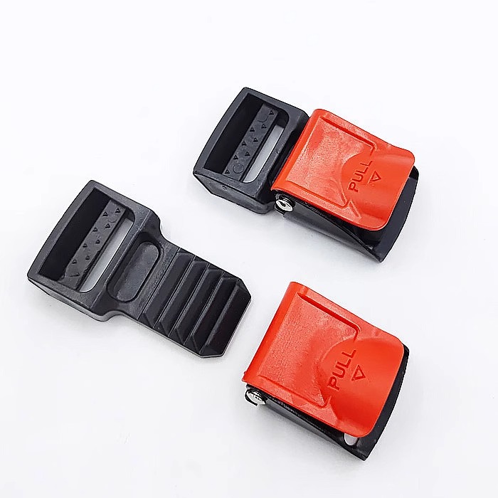 电动车头盔下巴扣三节插扣锁卡扣