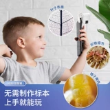 Микроскоп, игрушка, портативная лупа для школьников для экспериментов, оптика, начальная и средняя школа, наука