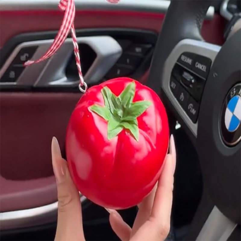 仿真西红柿挂件蔬菜水果模型钥匙扣情侣男女包包创意可爱车挂件