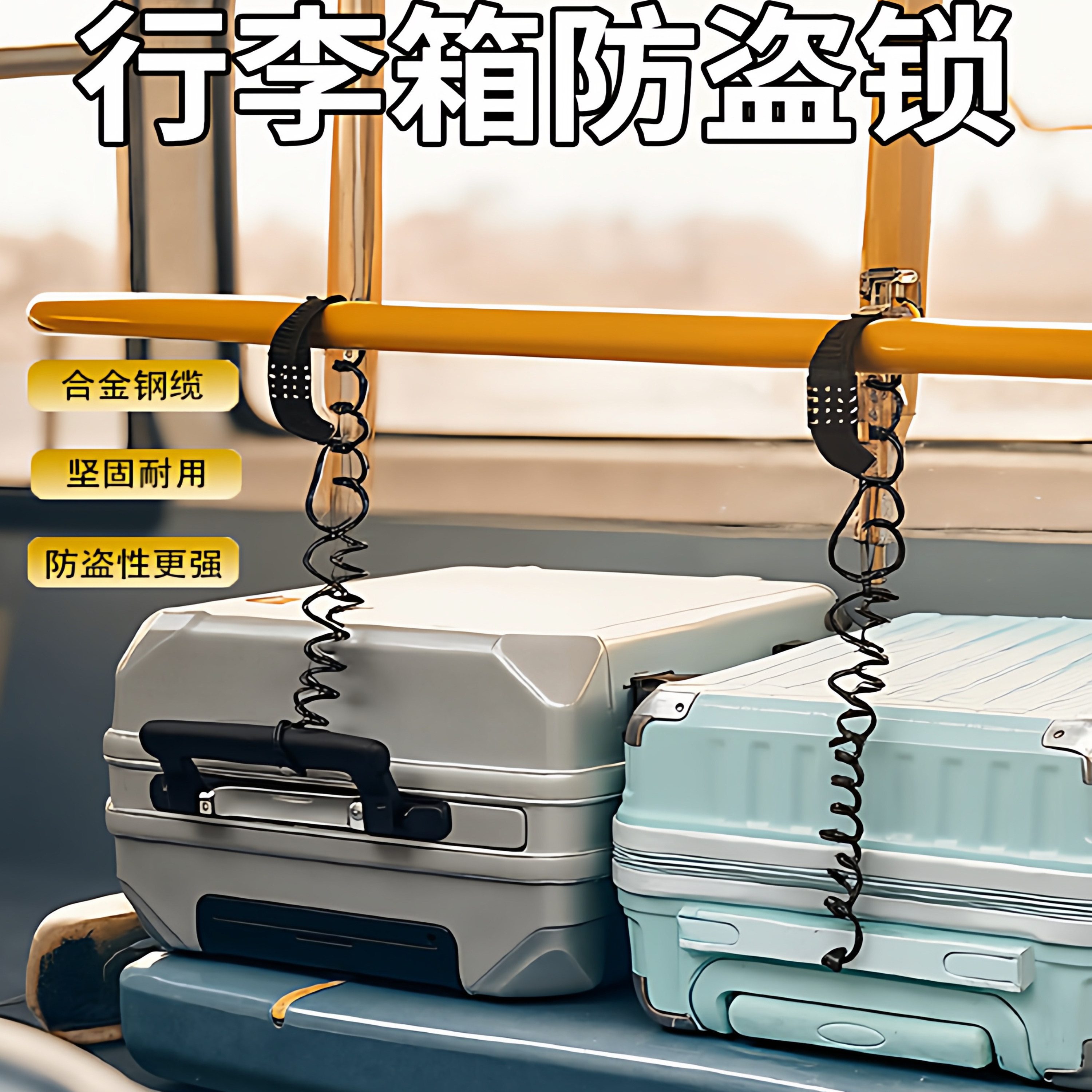 行李箱防盗锁欧洲火车高铁旅行防丢失密码锁学生托运安全防盗链绳,箱包皮具/热销女包/男包,旅行箱配件,淘宝优惠券,粉丝福利购,淘宝优惠卷