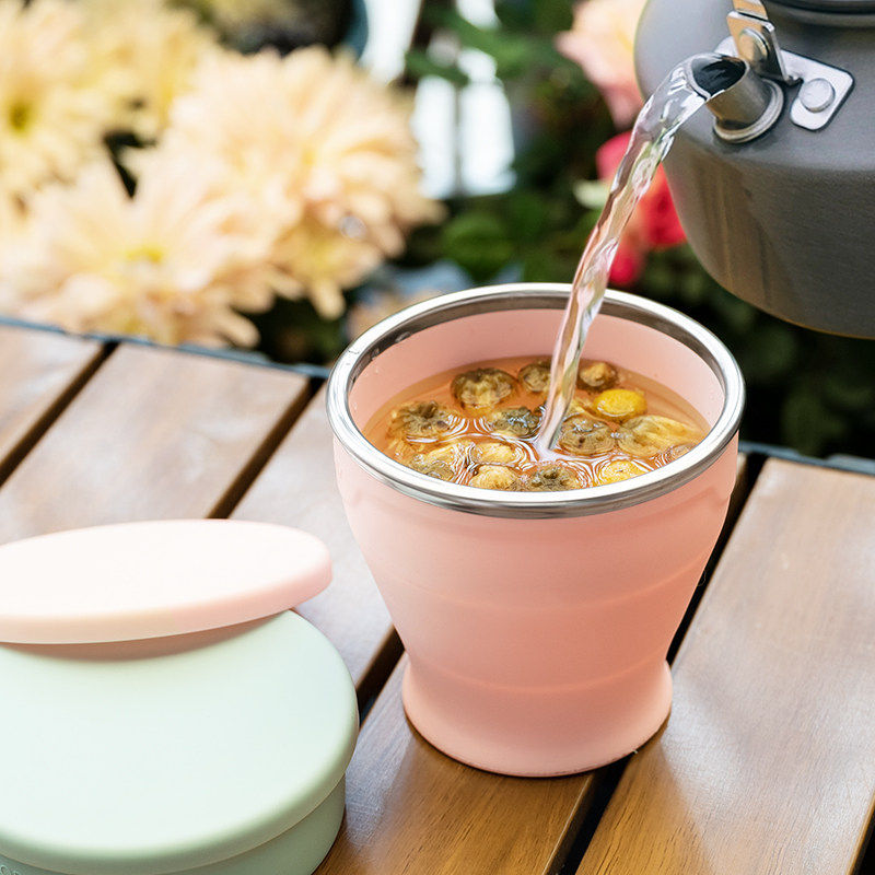 旅行折叠杯漱口杯便携式折叠水杯食品级便携漱口杯可折叠牙杯