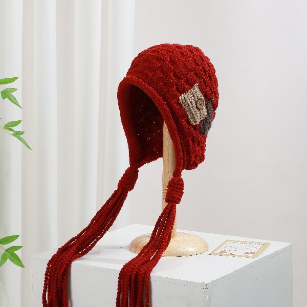 冬保暖手工流苏时尚潮流雷锋帽