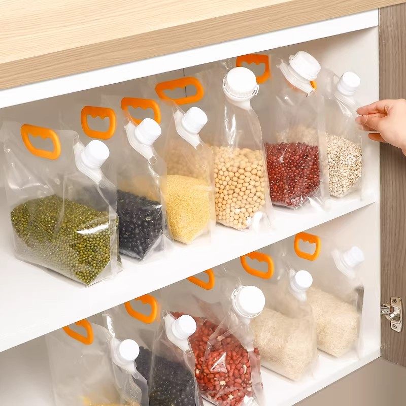 五谷杂粮塑料米桶密封袋防潮透明加厚手提袋家红豆大米密封袋