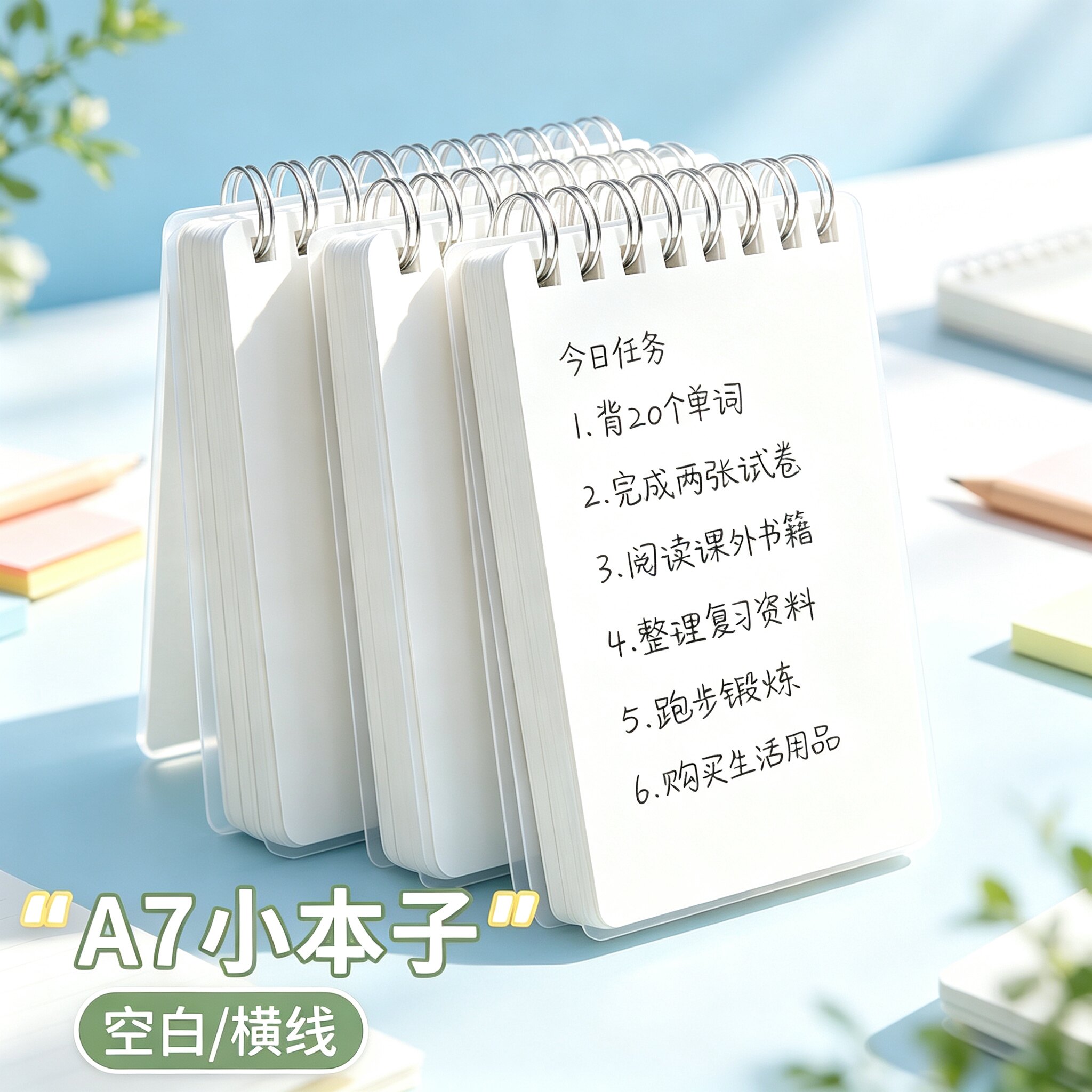 A7小本子便携随身小号迷你口袋笔记本小本本携带记作业记事本线圈每日计划本记录单词本工作会议初中生便签本