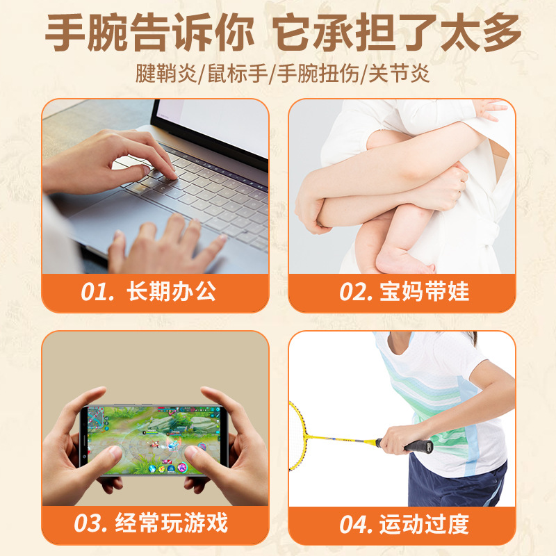 手腕热敷贴蒸汽护腕神器发热敷