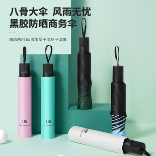 雨伞自动伞晴雨两用女折叠伞加大加厚加固晴雨伞高颜值便携遮阳伞