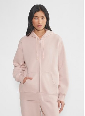 【OAK DESGIN】秋冬超软抓绒暖运动美式全棉连帽开衫卫衣女