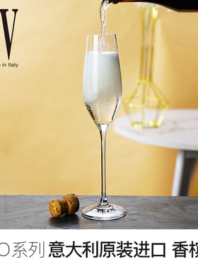 意大利IVV进口水晶玻璃香槟杯欧式家用高脚红酒杯白葡萄酒杯VIZIO