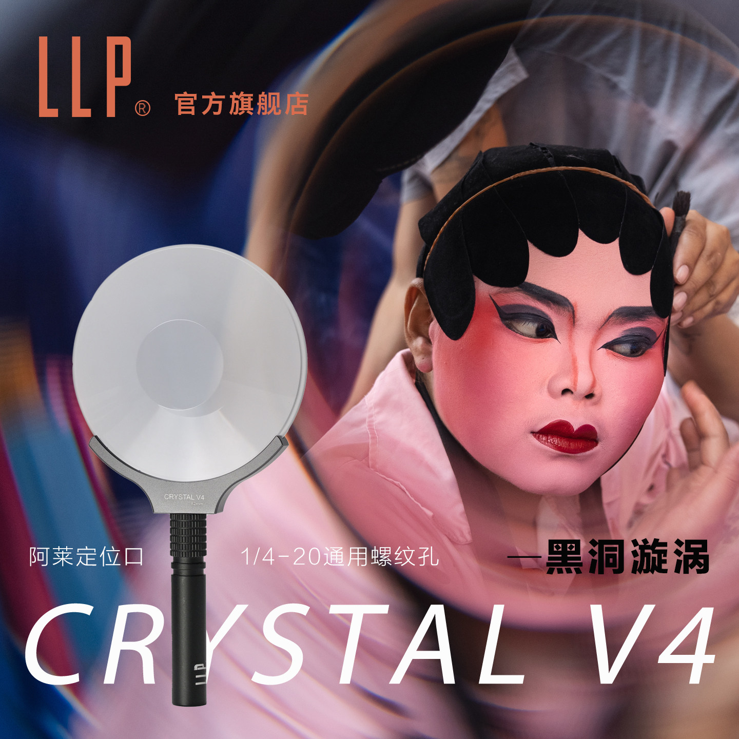 摄影螺旋前景虚化道具旋涡黑洞万花筒棱镜手机单反配件特效滤镜