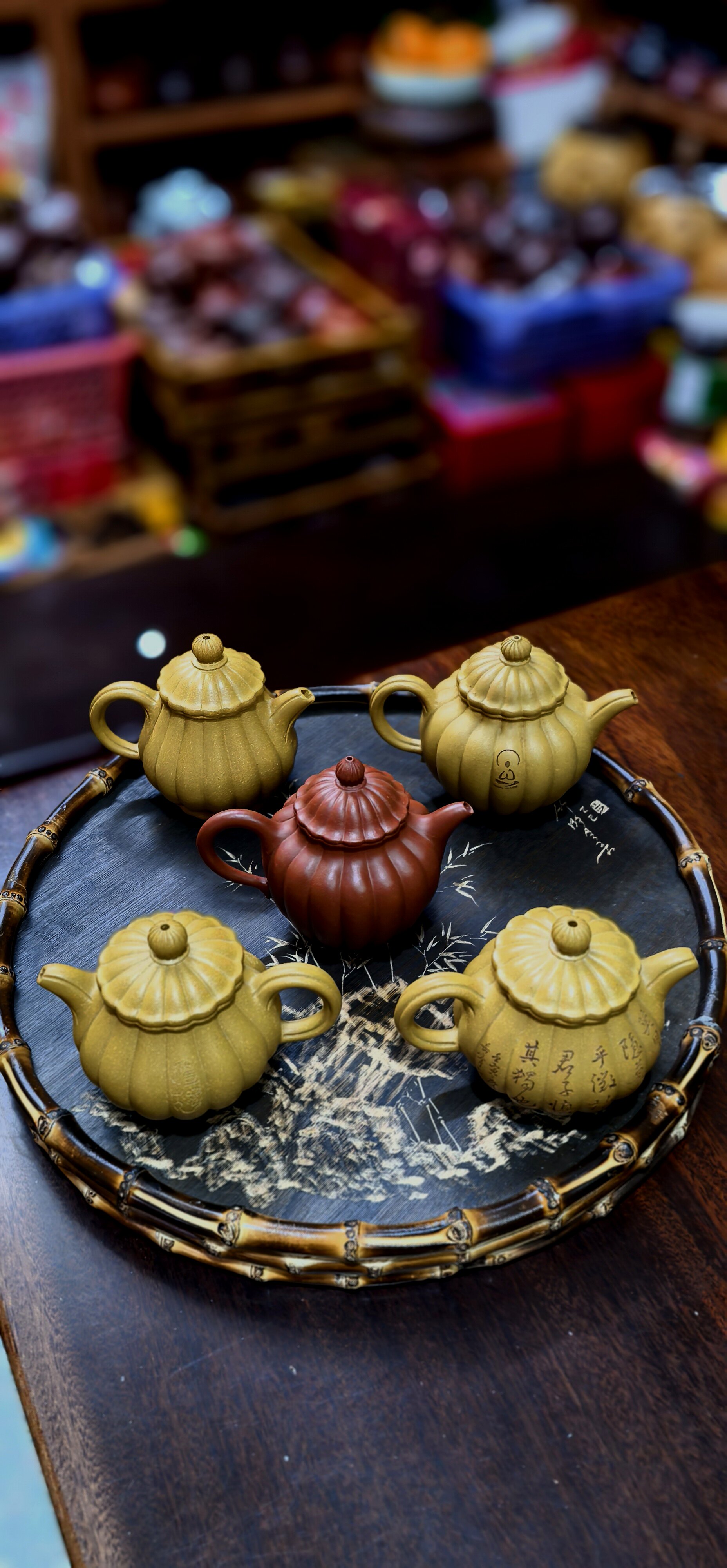 董岳峰紫砂壶 小草堂紫砂壶 段泥 朱泥 菊潘壶 菊瓣壶 小品壶高潘