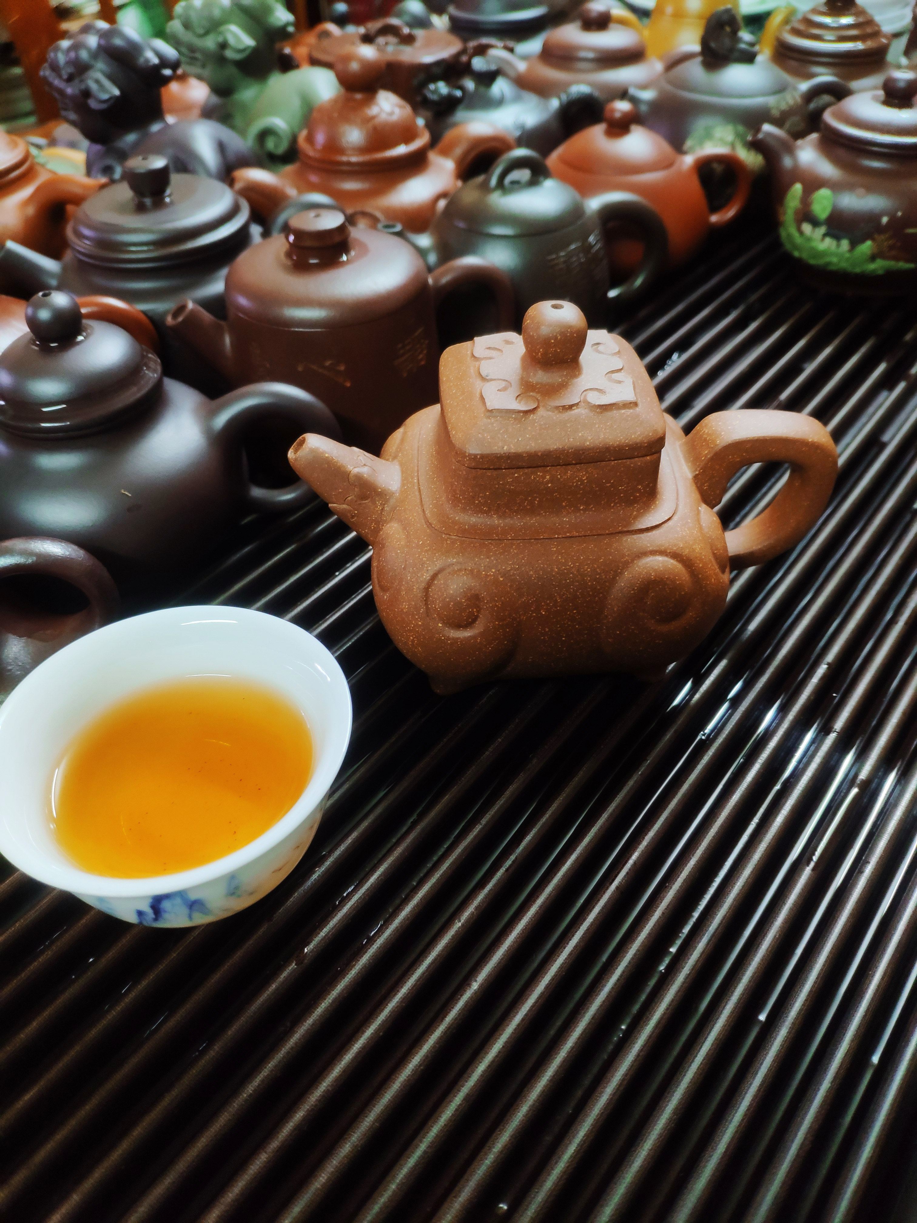 董岳峰紫砂壶 小草堂紫砂壶 降坡泥 方器 全手工制作 150cc
