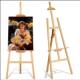 美术生专用画架支架式 画板素描油画展架家用可折叠木制画架三角架