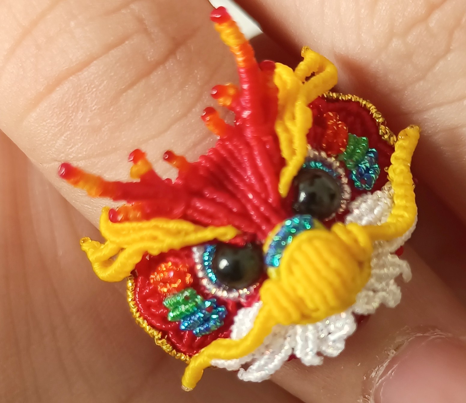 diy手工编织中国风小萌龙龙头手绳项链绳戒指龙宝宝专属需自己编