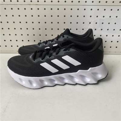 ADIDAS阿迪达斯男黑色网面透气缓震厚底运动跑步鞋IF5720