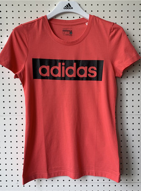 Adidas阿迪达斯女运动上衣短袖圆领T恤夏款女款AJ4574