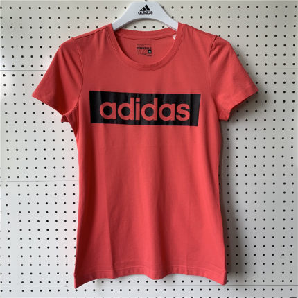 Adidas阿迪达斯女运动上衣短袖圆领T恤夏款女款AJ4574