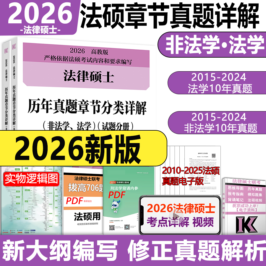 现货2026法硕真题分章节详解