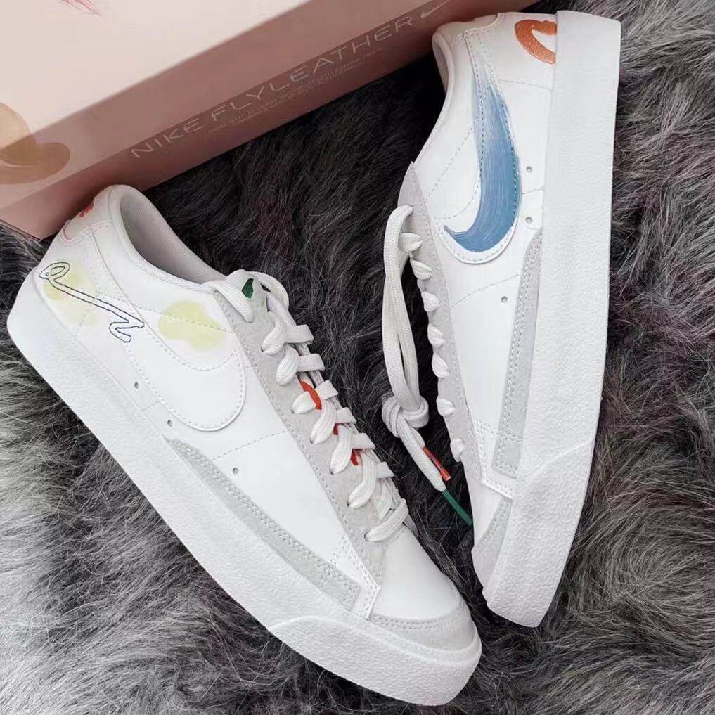 NIKE BLAZER x MAYUMI YAMASE 男低帮涂鸦运动休闲板鞋DM0882-100