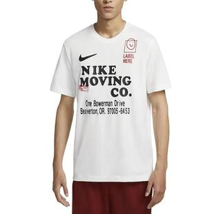 Nike/耐克 笑脸字母印花LOGO 男子运动休闲短袖T恤 FD0135 DM6428