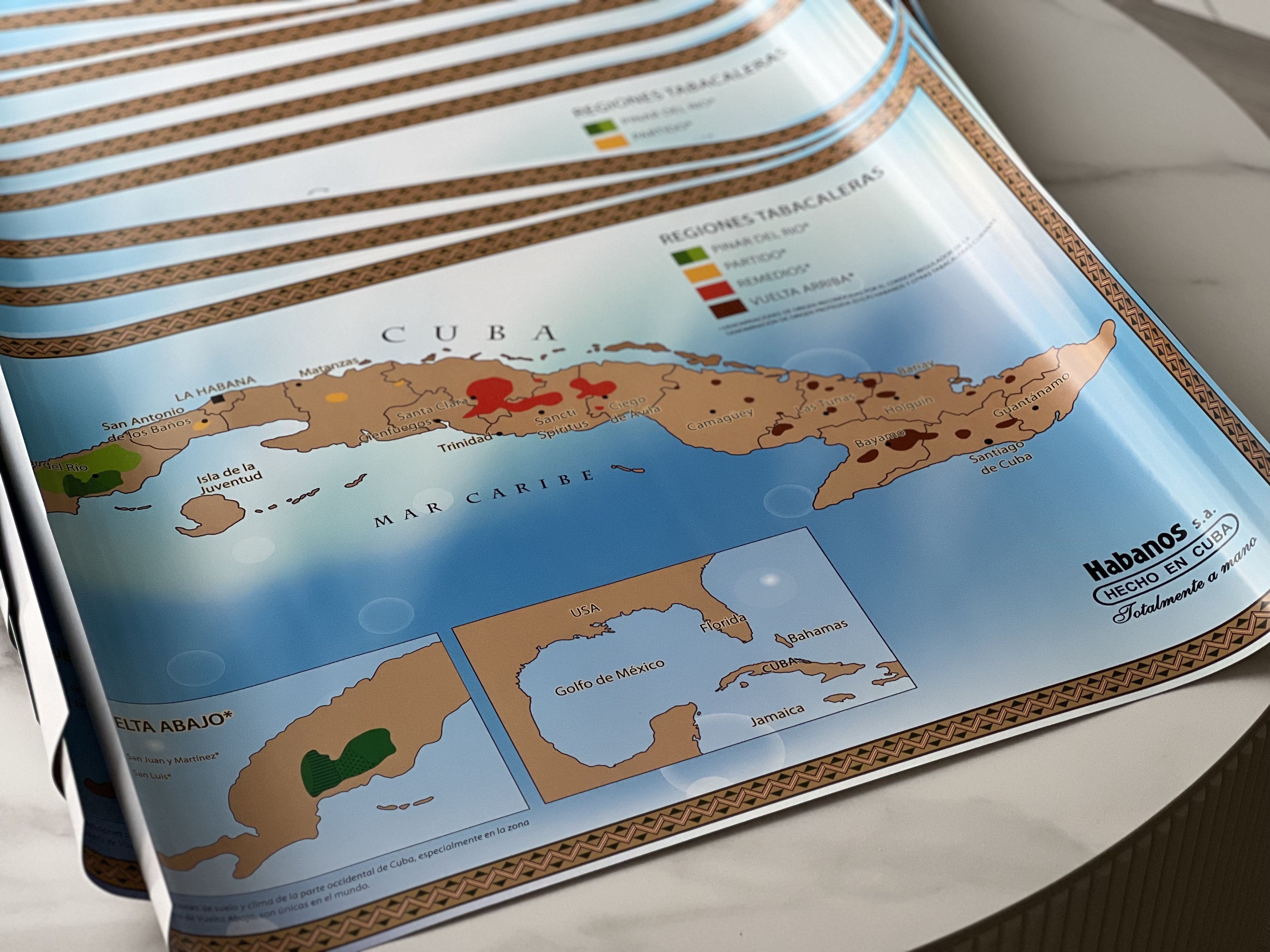 habanos哈伯那斯出品 古巴地图