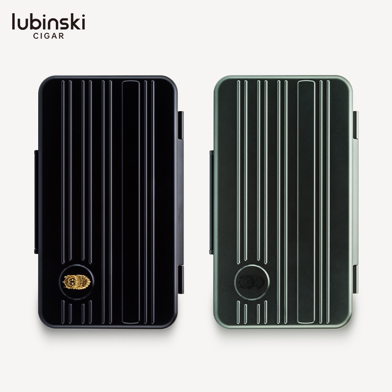 Lubinski ポータブル ヒュミドール 5 パック 超薄型 3CM トラベル ヒュミドール シガー ヒュミドール