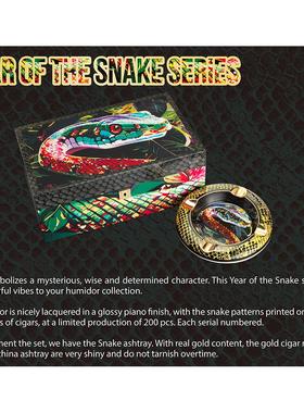 Siglo Year of the Snake世纪75支装雪茄盒 陶瓷烟灰缸 蛇年生肖