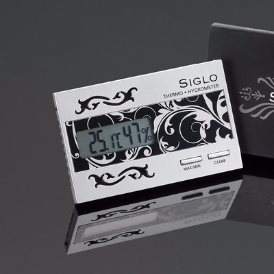 Siglo雪茄盒用电子湿度计温度计