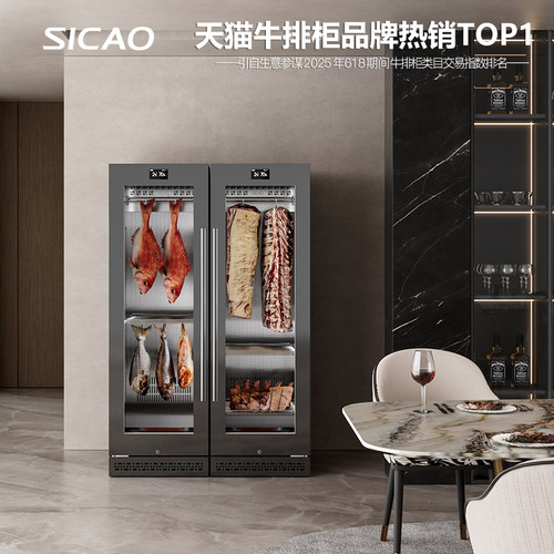 Sicao/新朝DA400SPRO商用高档西餐厅干式熟成柜DRYAGER家用牛排柜