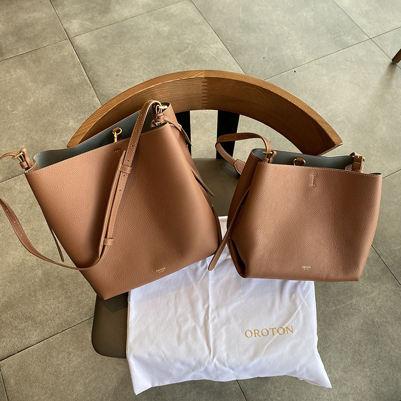 现货 澳洲oroton水桶包女大容量包包真皮单肩包百搭洋气斜挎包