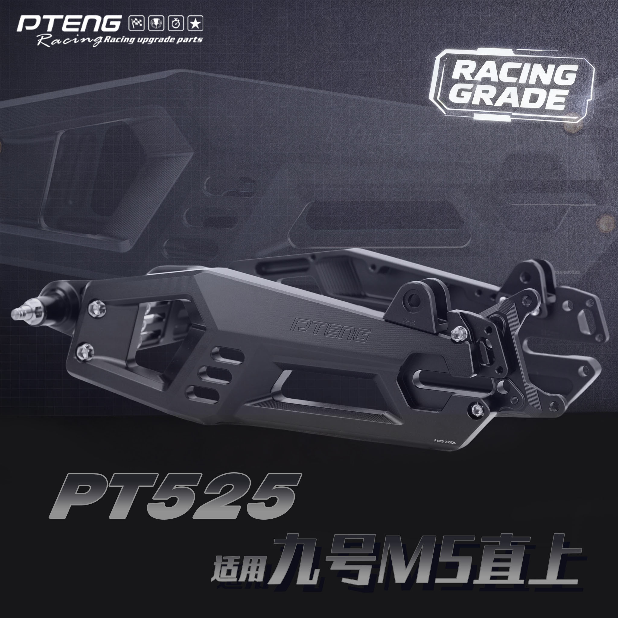 PTENGM5电动车配件适用九号M5100M5125M5200直上平叉PT525210开档