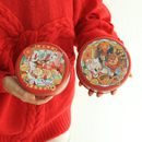 2026年圣诞新年马口曲奇饼干包装 盒可可脆片盒雪花酥罐马口铁罐空