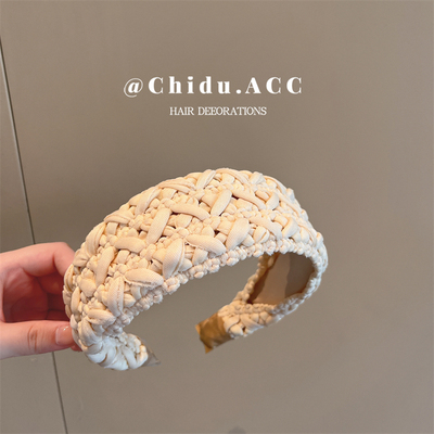 侈度饰品编织高颅顶发箍