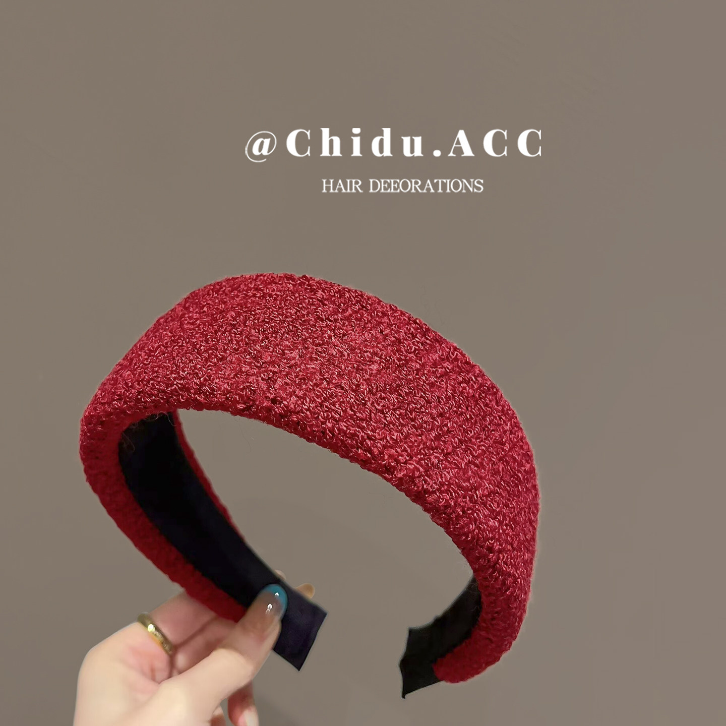 秋冬毛呢高颅顶宽边发箍女遮发缝高级感洋气时尚压发头箍发卡头饰,饰品/流行首饰/时尚饰品新,发饰,淘宝优惠券,粉丝福利购,淘宝优惠卷