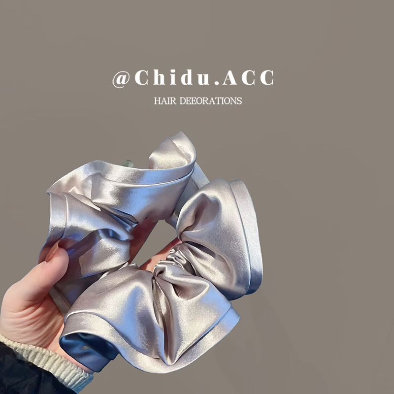 侈度发圈缎面木耳边大肠发圈