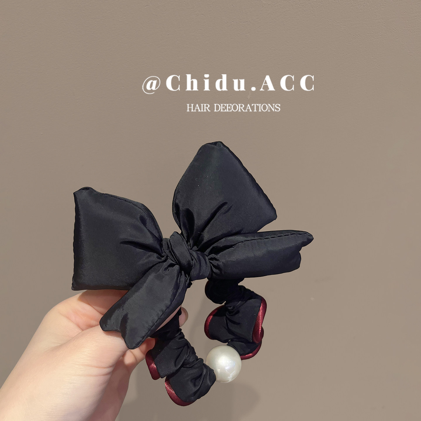 韩系燕尾充棉蝴蝶结发绳百搭高级感珍珠小香风头绳马尾辫发圈女,饰品/流行首饰/时尚饰品新,发饰,淘宝优惠券,粉丝福利购,淘宝优惠卷