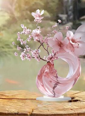 鲜花摆件新款优雅亚克力家庭和办公室的完美礼物生日装饰品