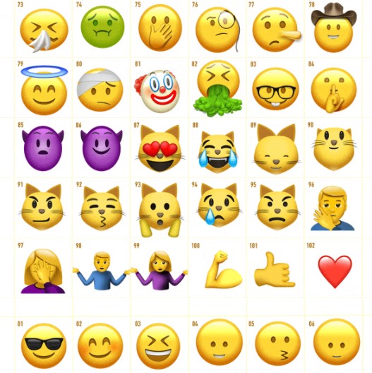 AE/PR视频综艺特效素材102种可爱卡通社交网络Emoji表情动画