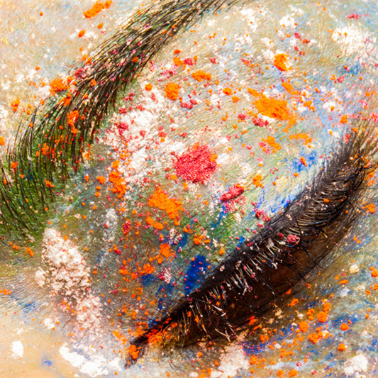 B515眼影眼脸彩绘彩粧美甲美容高清摄影像片时装模特艺术作品精华