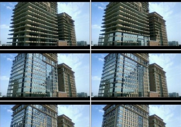 TB高清实拍视频素材3D三维动画建筑高楼快速生长建设